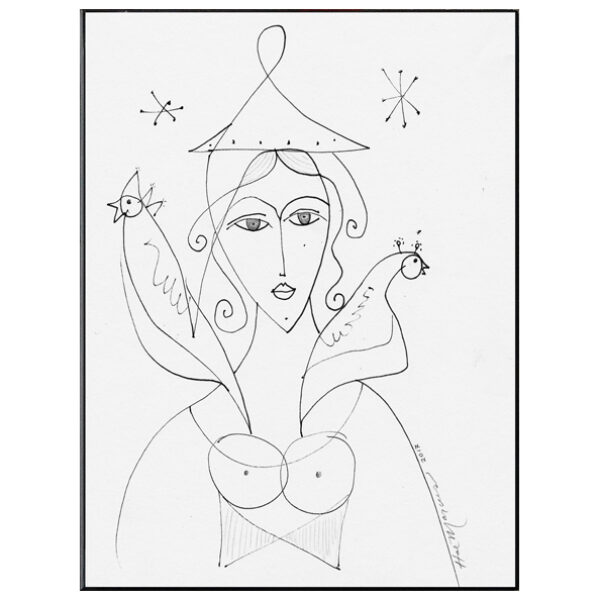 MarcusHal_DosPájaros_OriginalPenAndInk_2017_8x6_pi_$150F-w