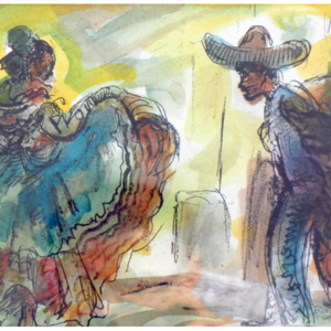 RakocyBill_MexicanDancers_2011_8x10_mixedMedia$625-t