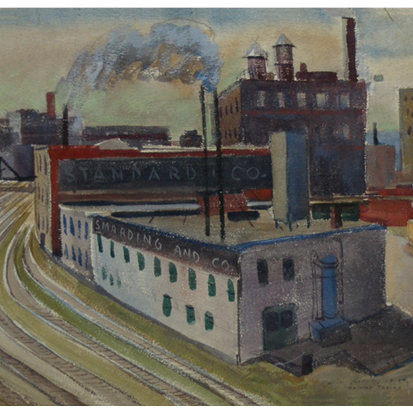 RakocyBill_RailroadTracks_1950_17x23_wc_$1300-t