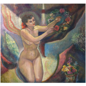 RakocyBill_WomanAndTheCosmos_1950-2001_54x57_oc$3750-t