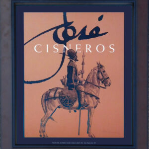 CisnerosJose_AnArtistsJourney_bookcover_1993_22x18_signed print_$295F
