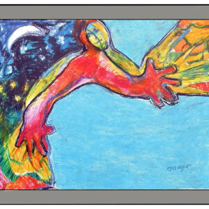 Orona,MagoGandara_ManoaMano_212_10x12_oilpastel_$300F_w