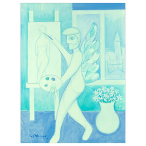MarcusHal_ArtistWithAngelWings_1998_i40x30_f46x36_ac_$5000value-w MarcusHal_ArtistWithAngelWings_1998_i40x30_f46x36_ac_$5000value-w