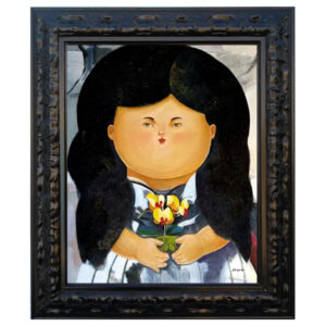 MoraMauricio_GirlWithOrchids_2021_i20x16f20.5x16.5_aoc_$1000F_w