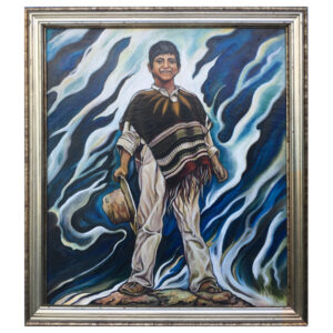 Martinez,Ernesto_untitled-AtTheTopOfHisField_1974_i36x30_f43x36_oc_$5000F-w Martinez,Ernesto_untitled-AtTheTopOfHisField_1974_i36x30_f43x36_oc_$5000F-w