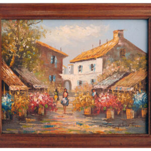 DaltonMary_VillageScene_1970_i8x10f32.5x26.4_oc_$200F_w