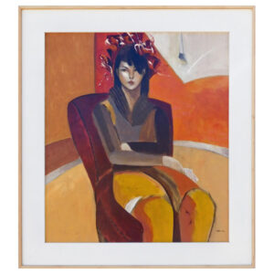 MoraMauricio_FiguraEnInterior(La Carta)_2013_i28.5x25_f35x31_acrylic_$1850F_w