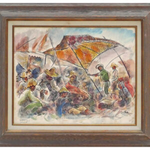 RakocyBill_PacoHasaBadDayIntheEnchantedVillage_1999_i16x20_f21x27_oob_$550-w