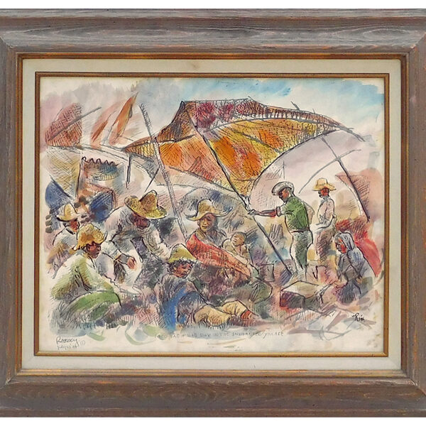 RakocyBill_PacoHasaBadDayIntheEnchantedVillage_1999_i16x20_f21x27_oob_$550-w