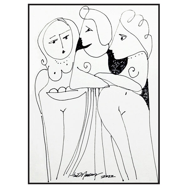 32_MarcusHal_Three in a Pod_2022_m10x8_pwp_ob$79-w