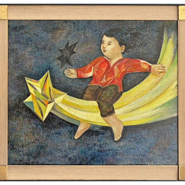 Mora_Mauricio_BoyRidingComet_2025_ao_27x31_$2420F-w